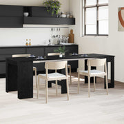 Blagovaonski stol 240 x 85 x 75 cm Konstruirano drvo Crni hrast