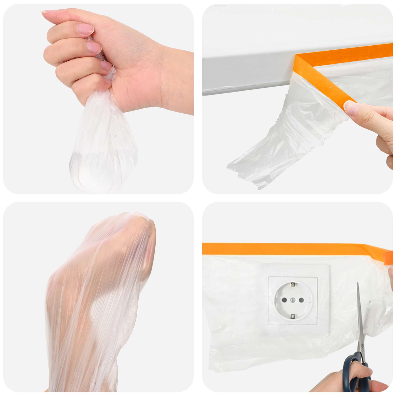 Prozračna ploča s ljepilom 12 pcs *Transparent*an 140 x 3300 cm