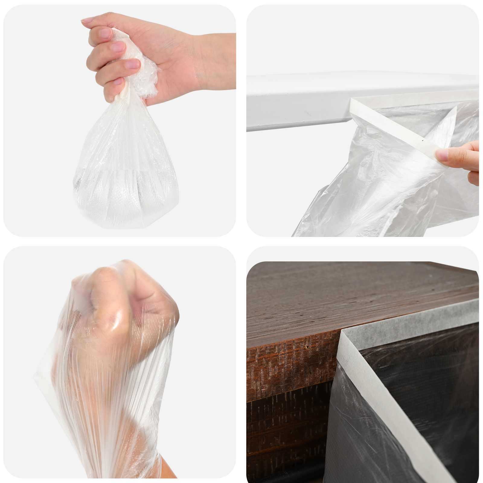 Praškasta plahta s ljepilom 12 pcs *Transparent*an 30 x 3300 cm