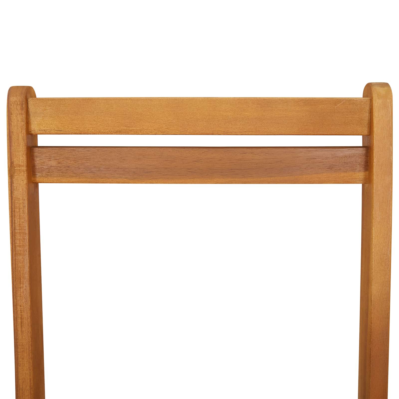 Sklopive Vrtne Stolice 6 pcs Prirodna 40 x 53 x 80 cm