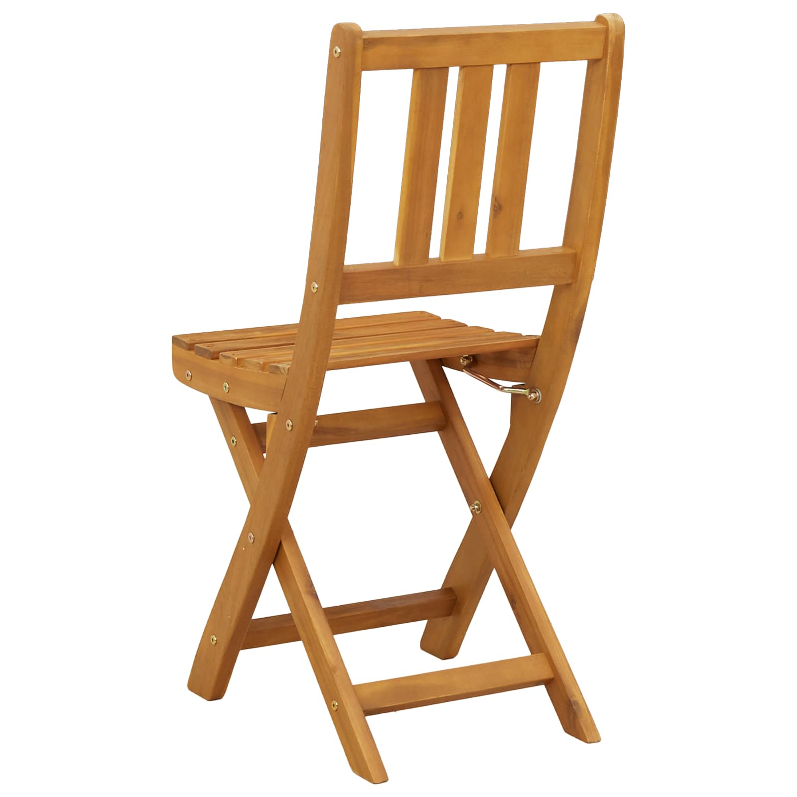 Vanjske bistro stolice 6 pcs Prirodna Čvrsto drvo akacije
