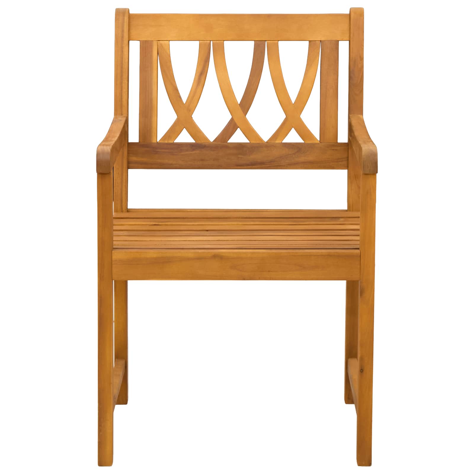 Vanjska klupa 4 pcs Prirodna 56 x 55,5 x 90 cm