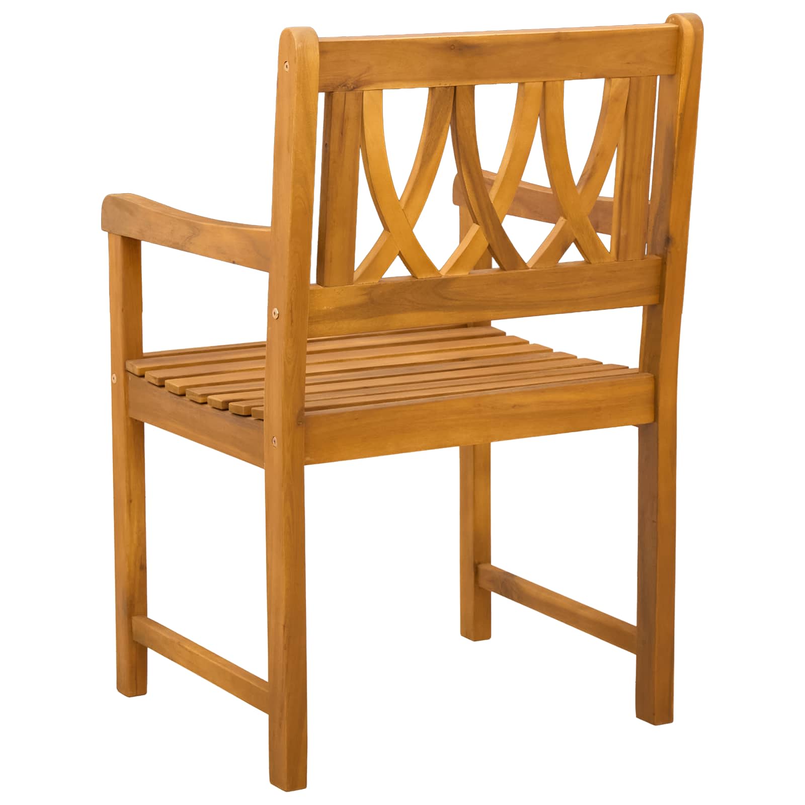 Vanjska klupa 6 pcs Prirodna 56 x 55,5 x 90 cm