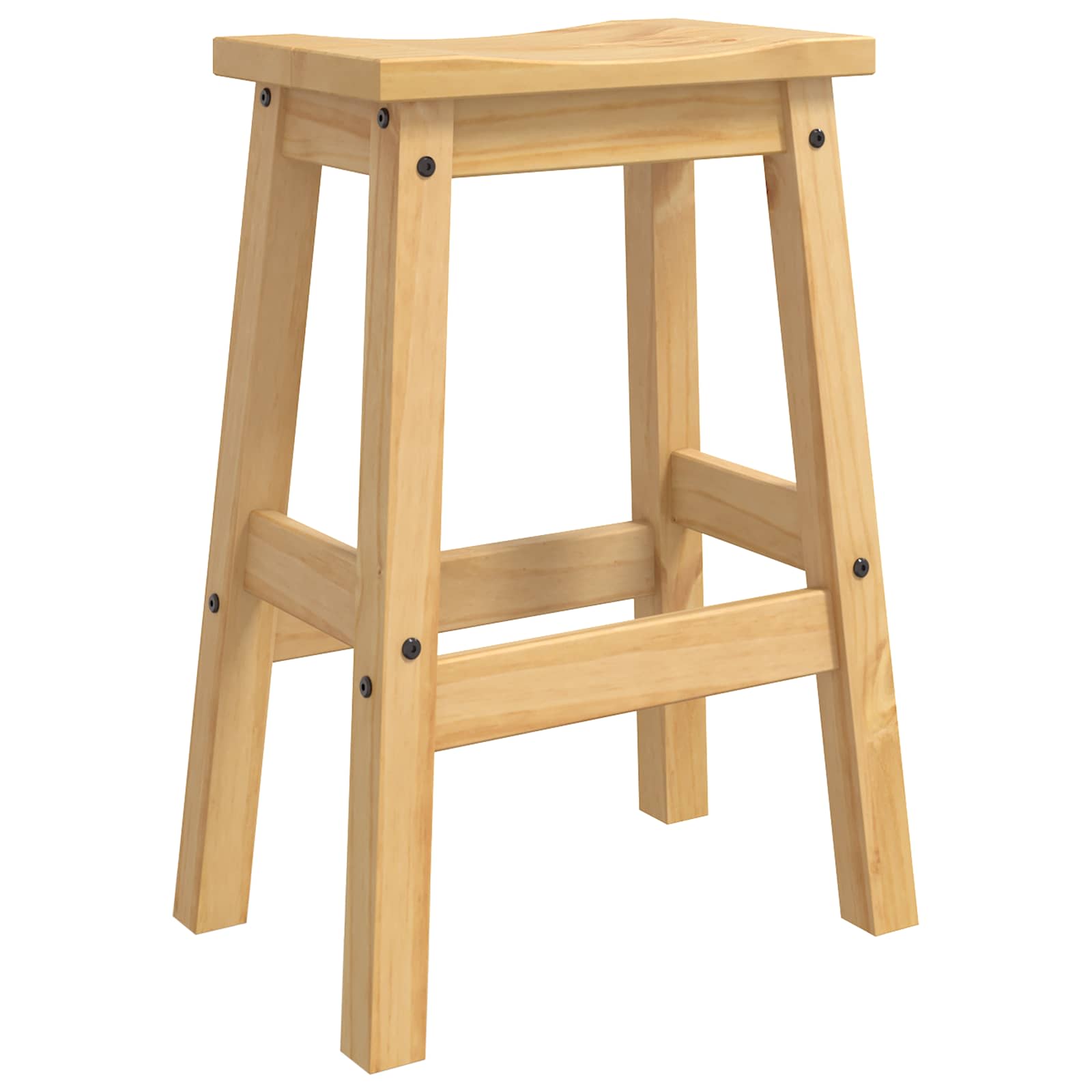 Barski stol 2 pcs Medeni vosak 44 x 30 x 63 cm Čvrsta bor