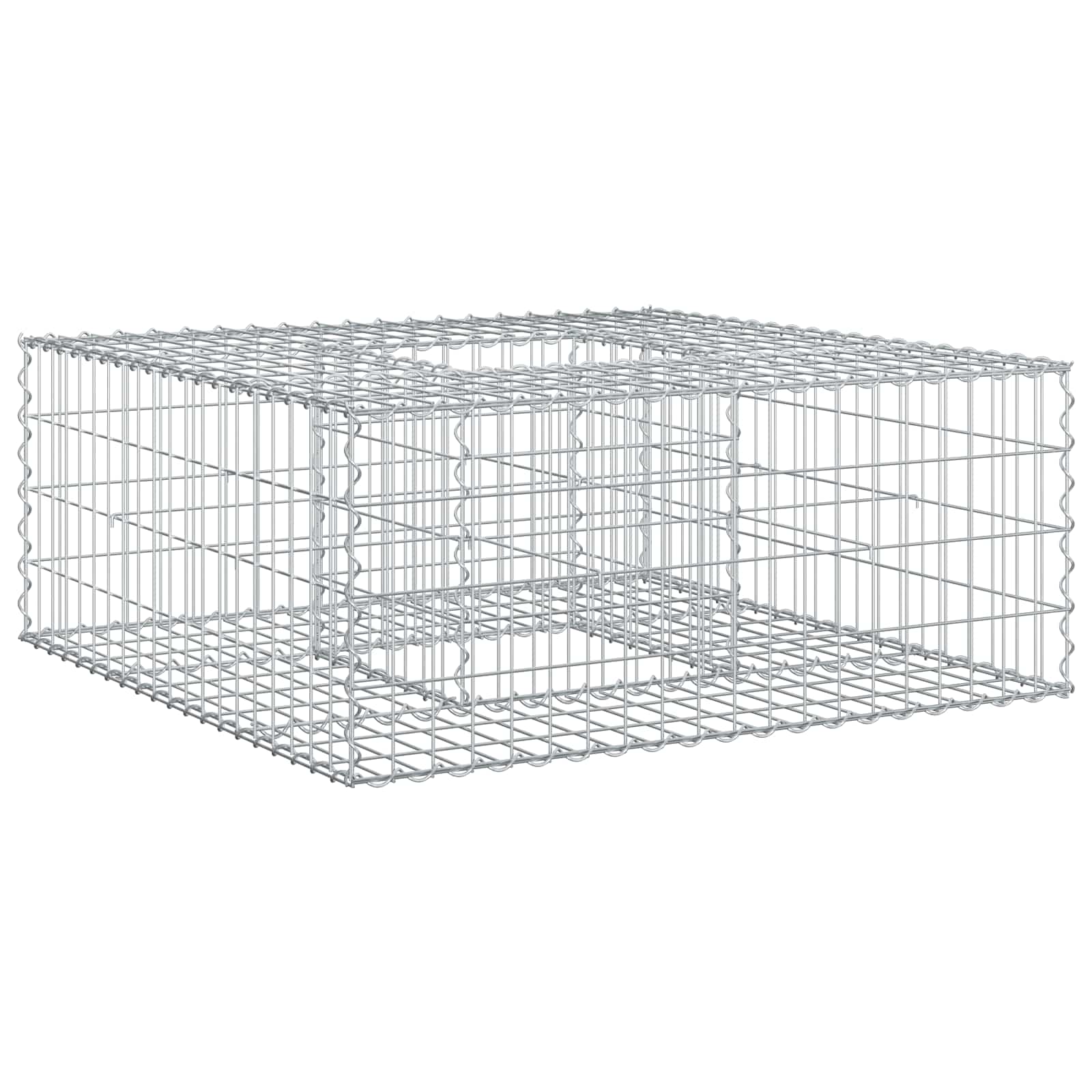 Gabionski uzdignuti krevet Srebrno