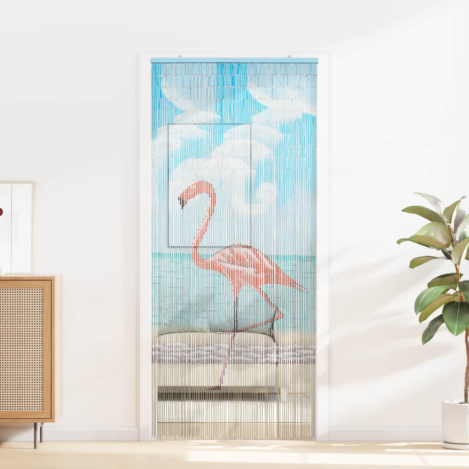 Zavjesa za vrata protiv insekata višebojna 200 x 90 cm Bambus