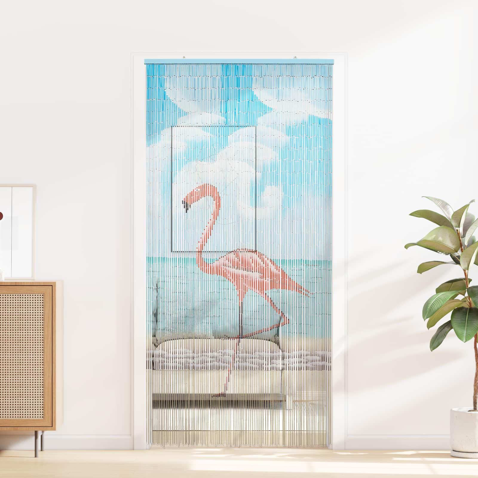 Zavjesa za vrata protiv insekata višebojna 200 x 100 cm Bambus