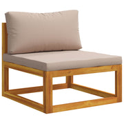 Modularna srednja sofa s jastucima 100 % poliester Solid-Acacia