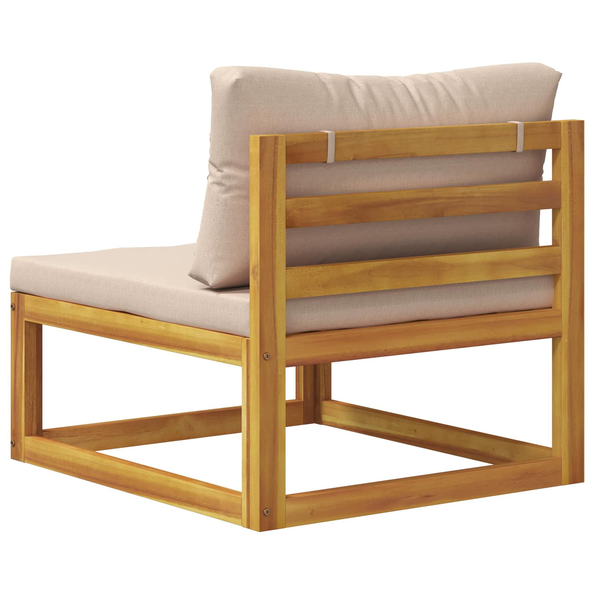 Modularna srednja sofa s jastucima 100 % poliester Solid-Acacia