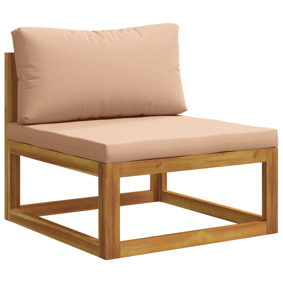 Modularna srednja sofa s jastucima 100 % poliester Solid-Acacia