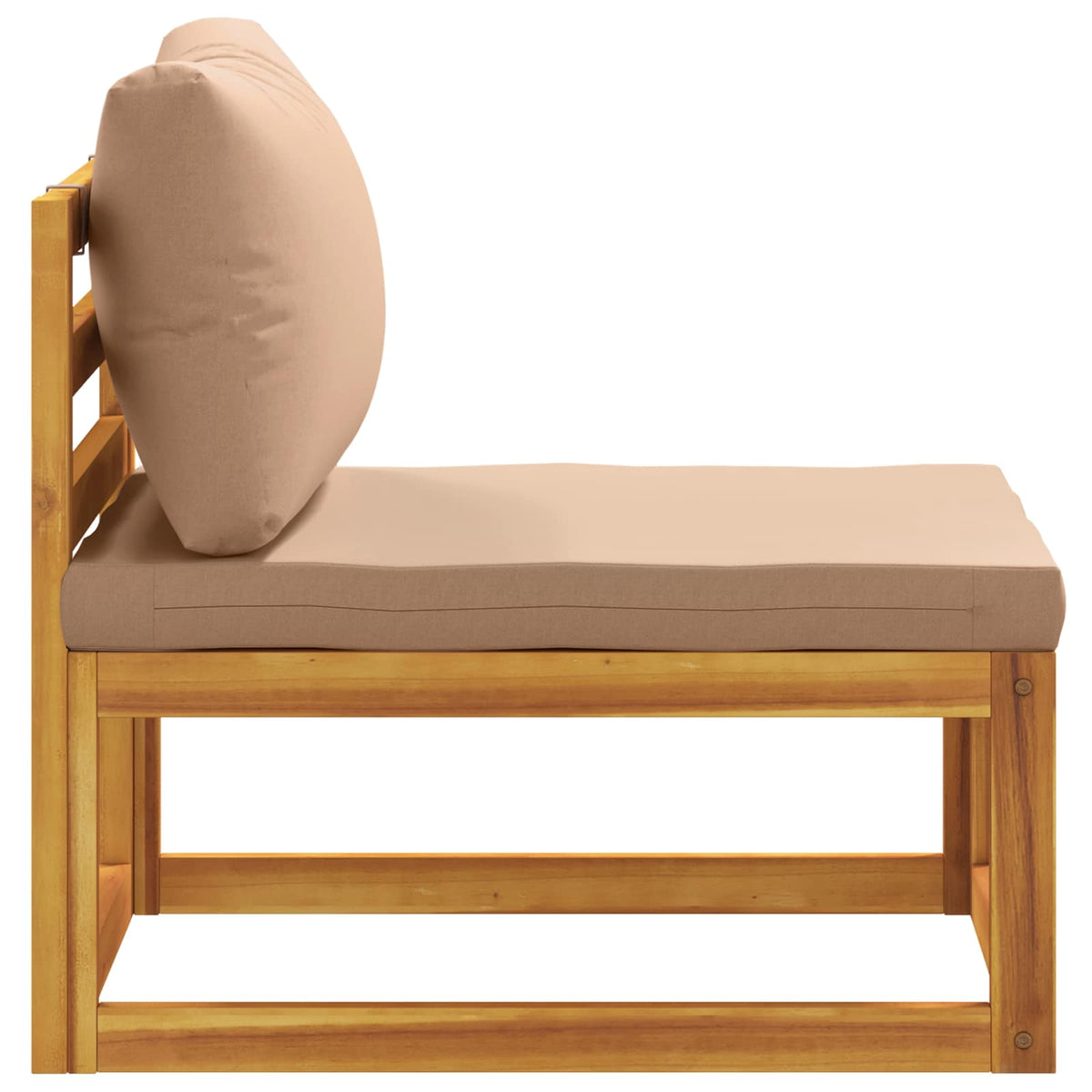 Modularna srednja sofa s jastucima 100 % poliester Solid-Acacia