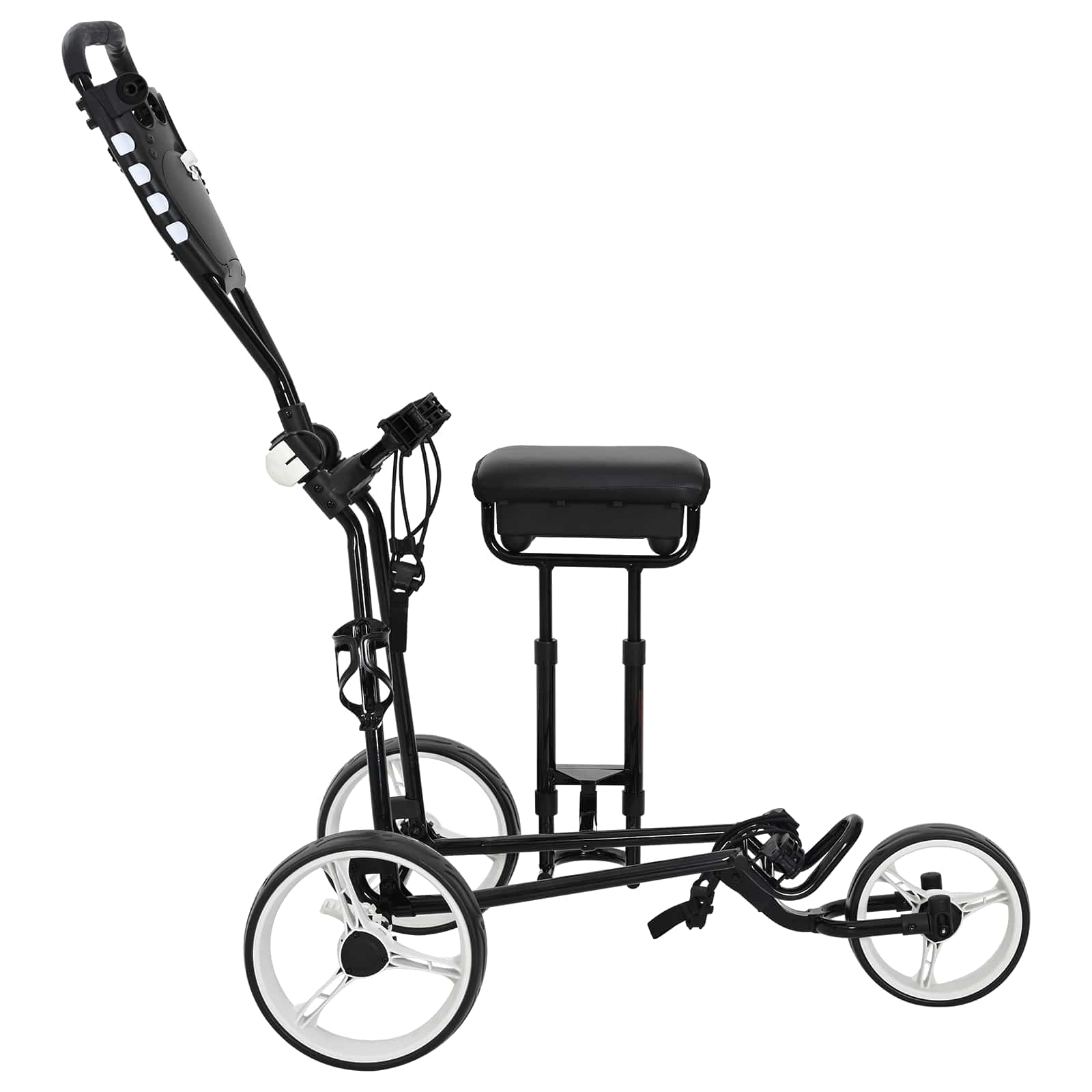 Golf Trolej s sjedištem Crna i bijela 100 x 60 x 130 cm Željezo