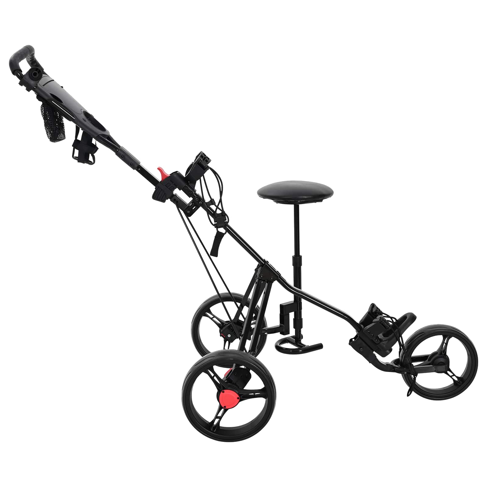 Golf Trolej s sjedištem Crna 95 x 69 x 114 cm Željezo