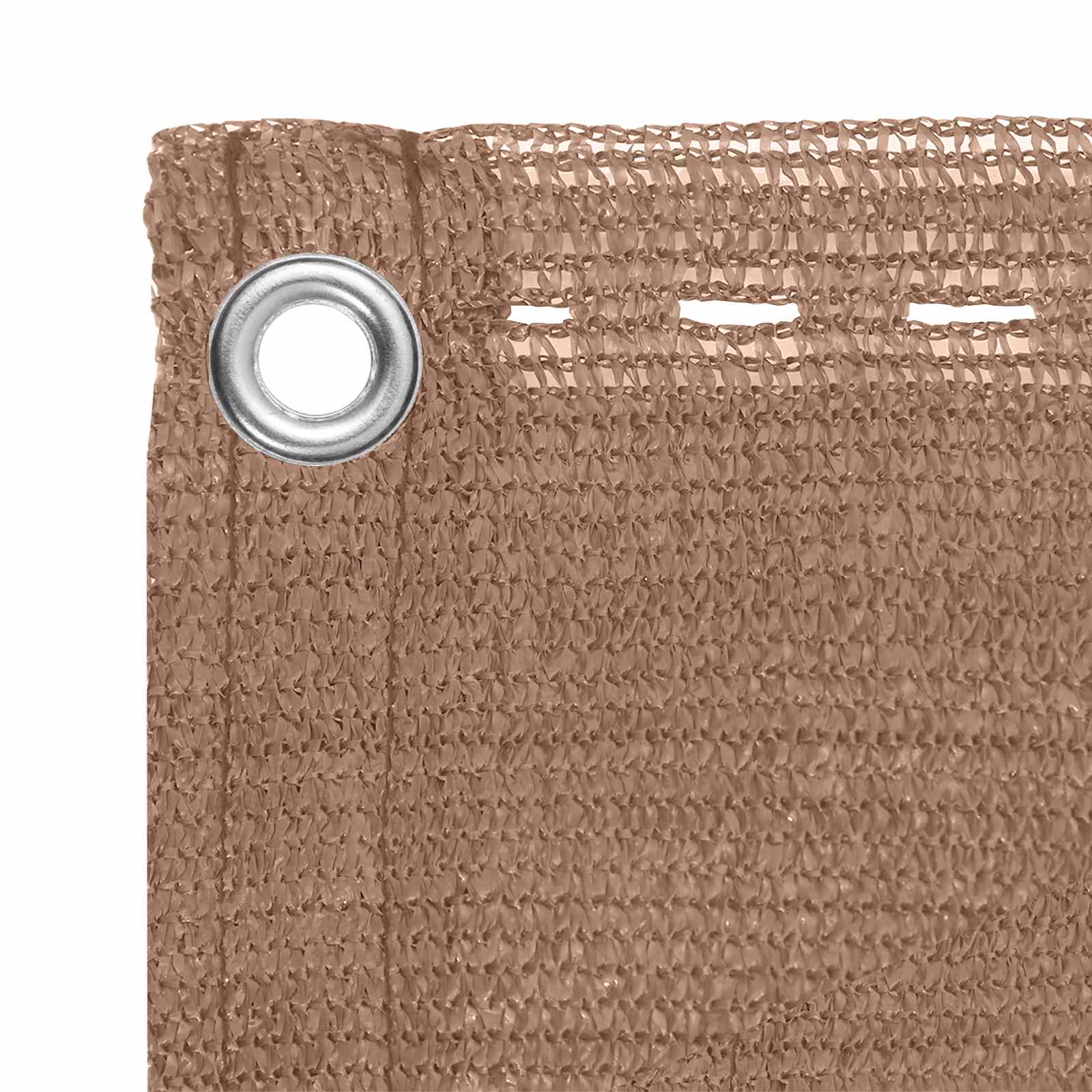 Balcony ekran Sivosmeđa 75 x 800 cm HDPE i Aluminij