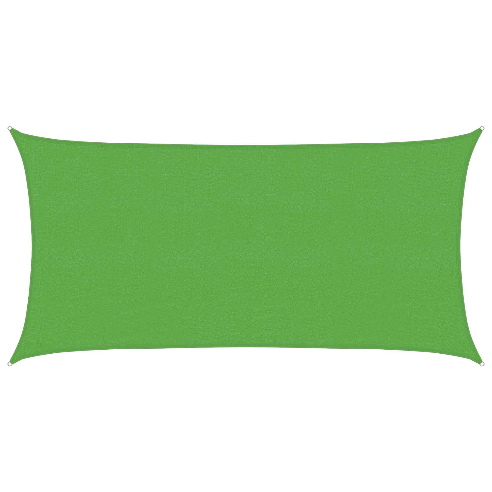 Jedrilica za sunčevu sjenu Svijetlo zelena 2 x 6 m HDPE