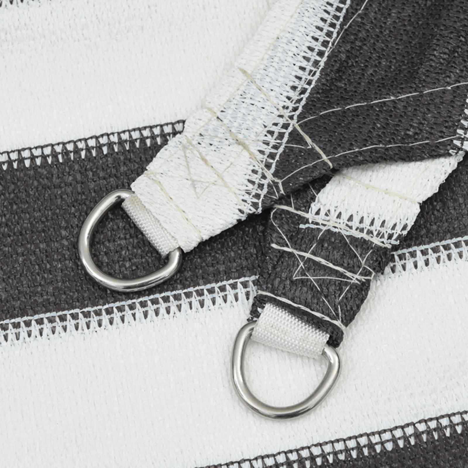 Jedrilica za sunčevu sjenu Antracit i bijelo 6 x 7 m HDPE