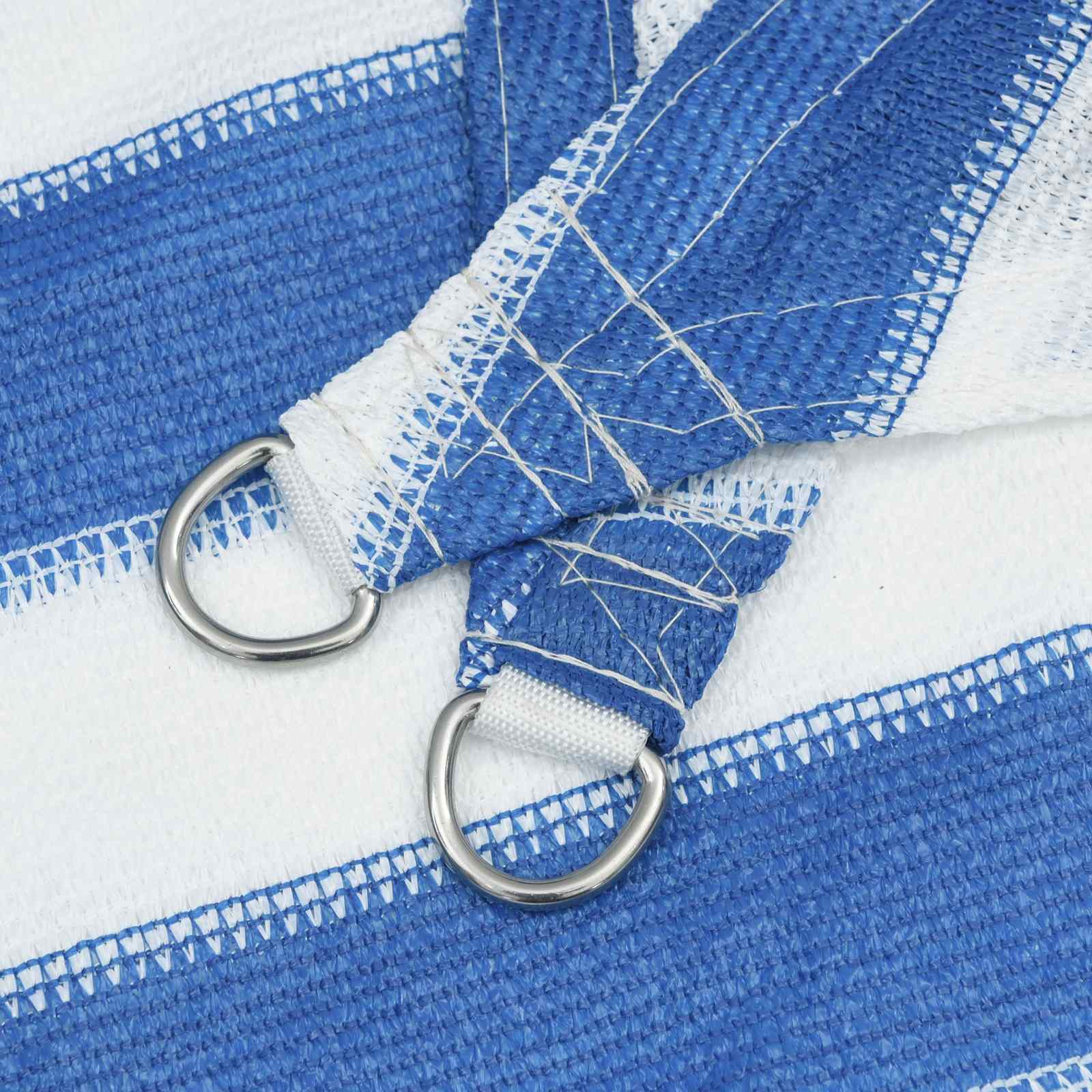 Jedrilica za sunčevu sjenu Plava i bijela 3,6 x 3,6 m HDPE