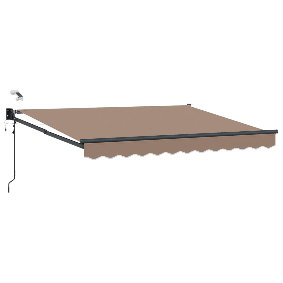 Električna retraktabilna tenda Sivosmeđa