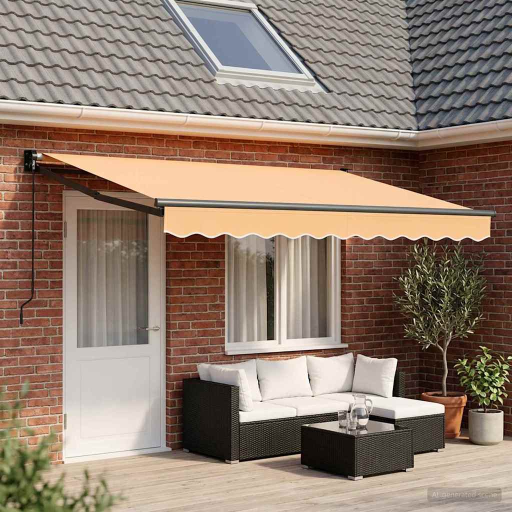 Povlačivi tende Pijesak 4 x 2 m 100% Poliester i Aluminij