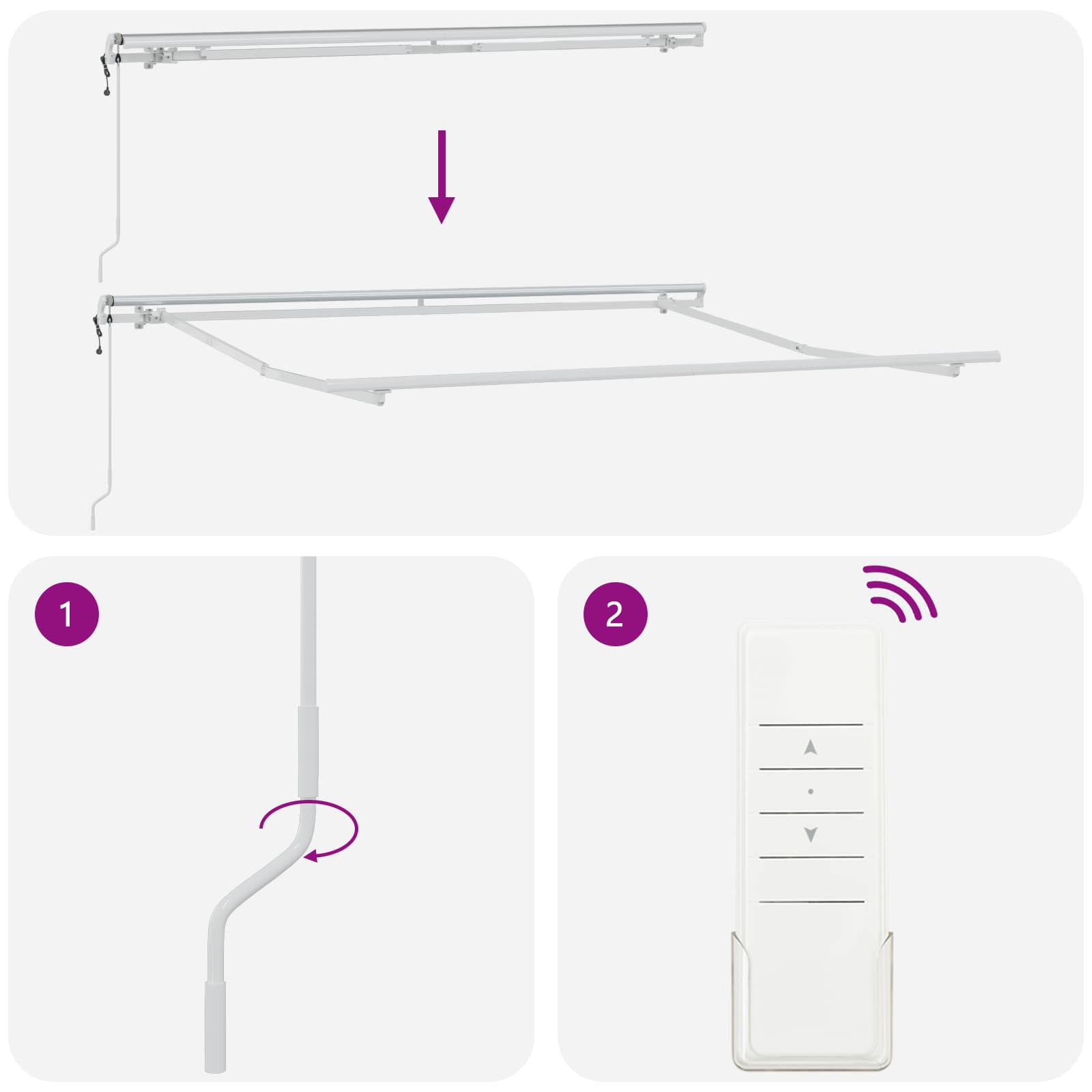 Povlačivi tende Pijesak 300 x 250 cm Tkanina i Aluminij