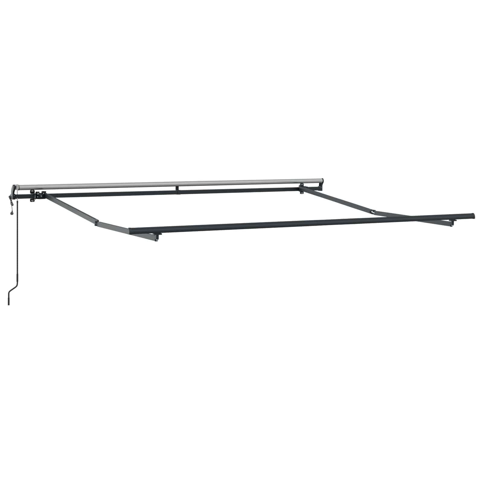 Povlačivi tende Svijetlo siva i bijela. 300 x 250 cm