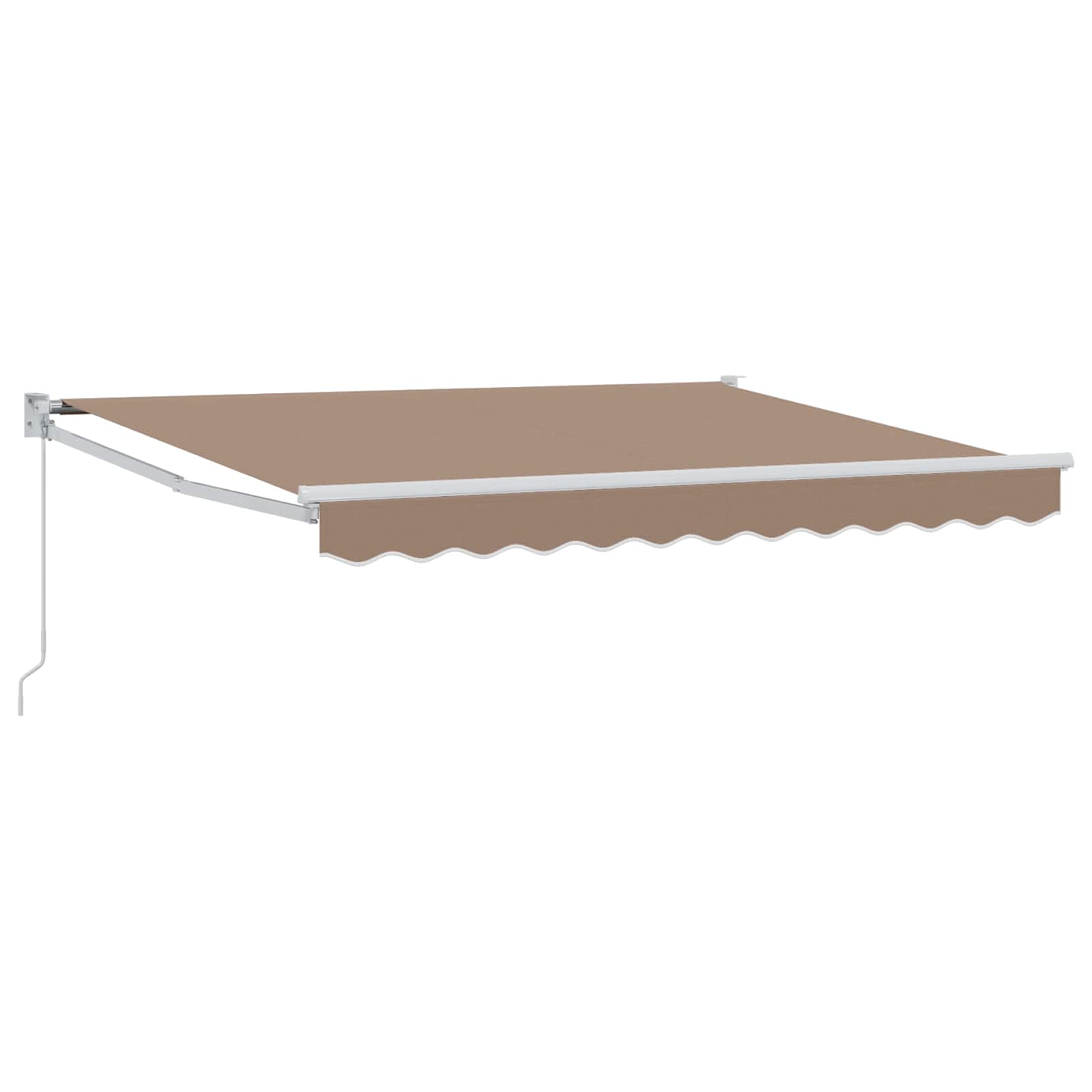 Povlačivi tende Sivosmeđa 3 x 2,5 m 100% Poliester i Aluminij