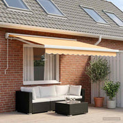 Povlačivi tende Pijesak 350 x 250 cm Platno i Aluminij