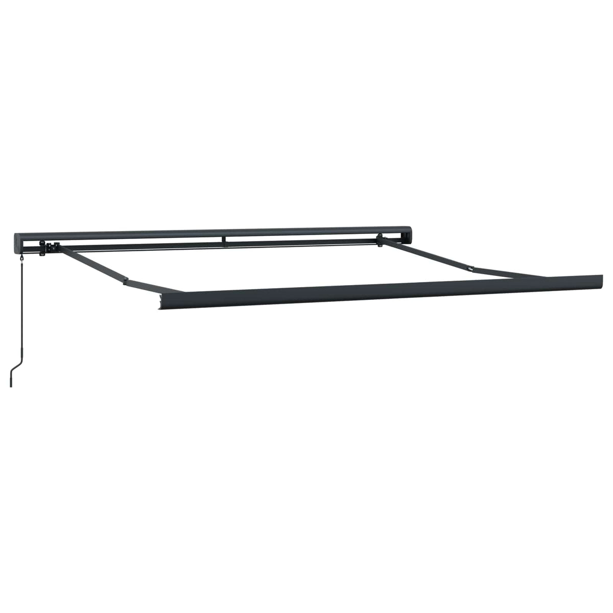 Povlačivi tende Svijetlo siva i bijela. 350 x 250 cm