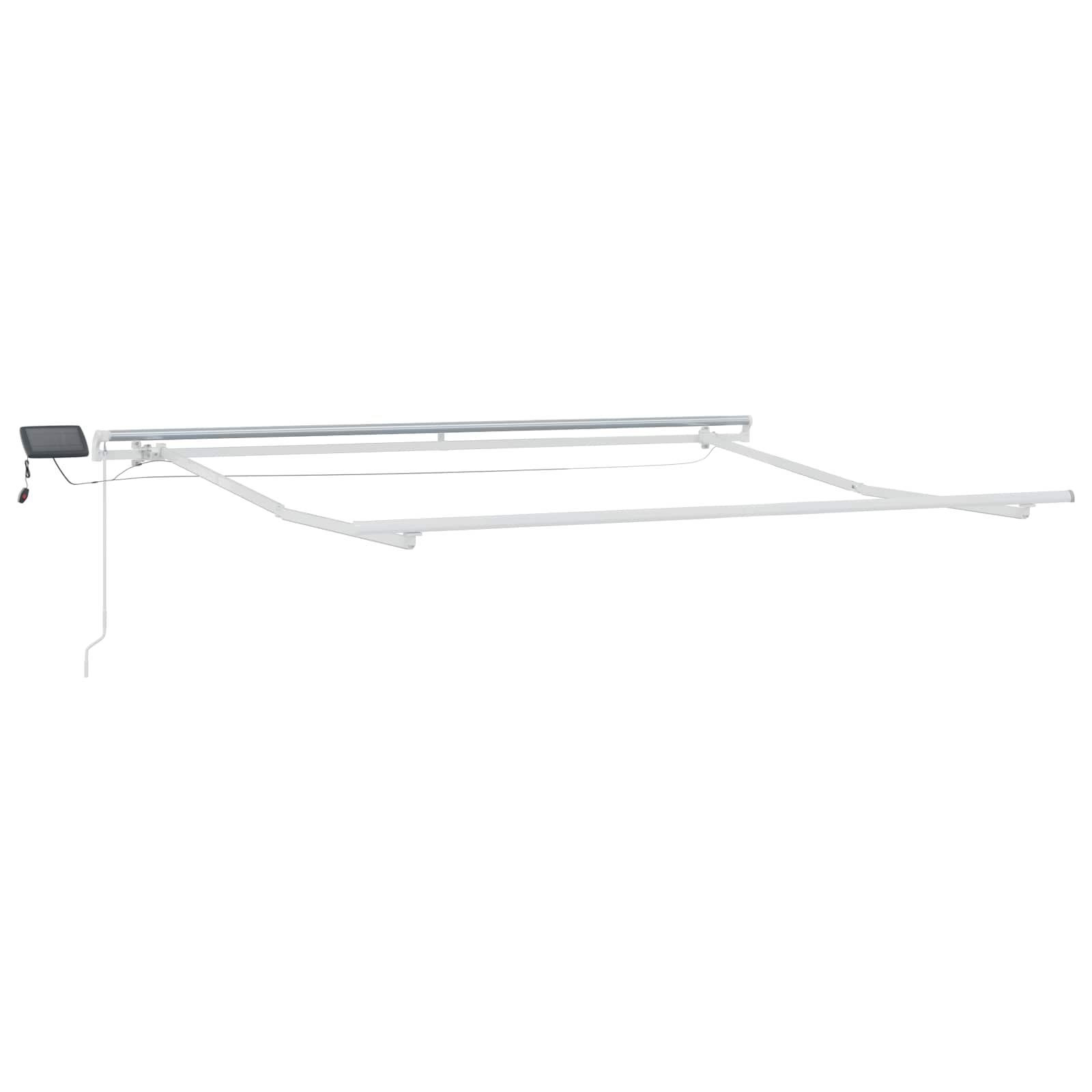 Povlačivi tende Sivosmeđa 400 × 300 cm Tkanina i Aluminij