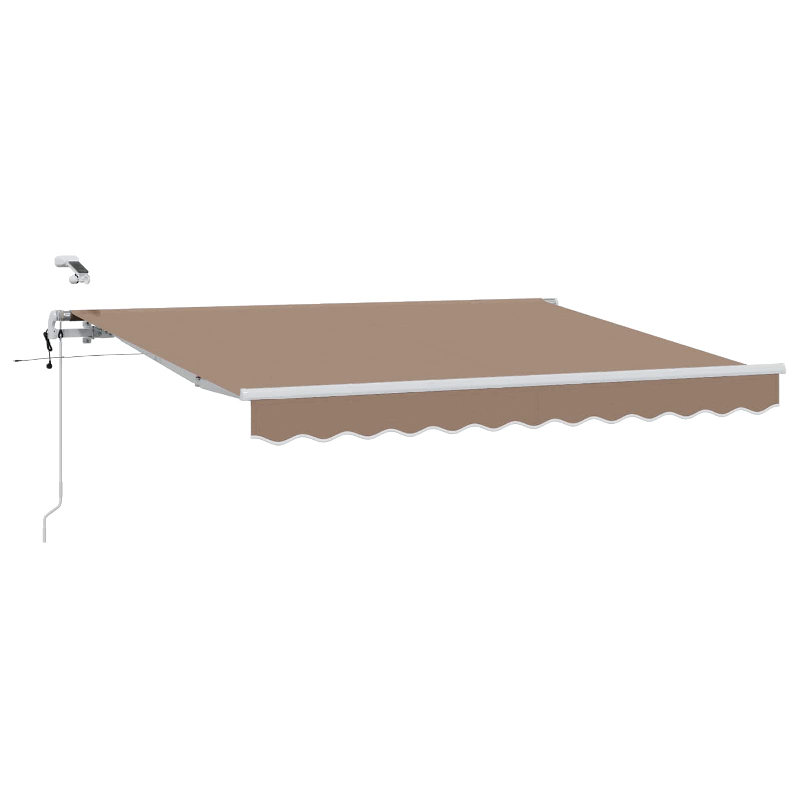 Povlačivi tende Sivosmeđa 400 × 300 cm Poliester