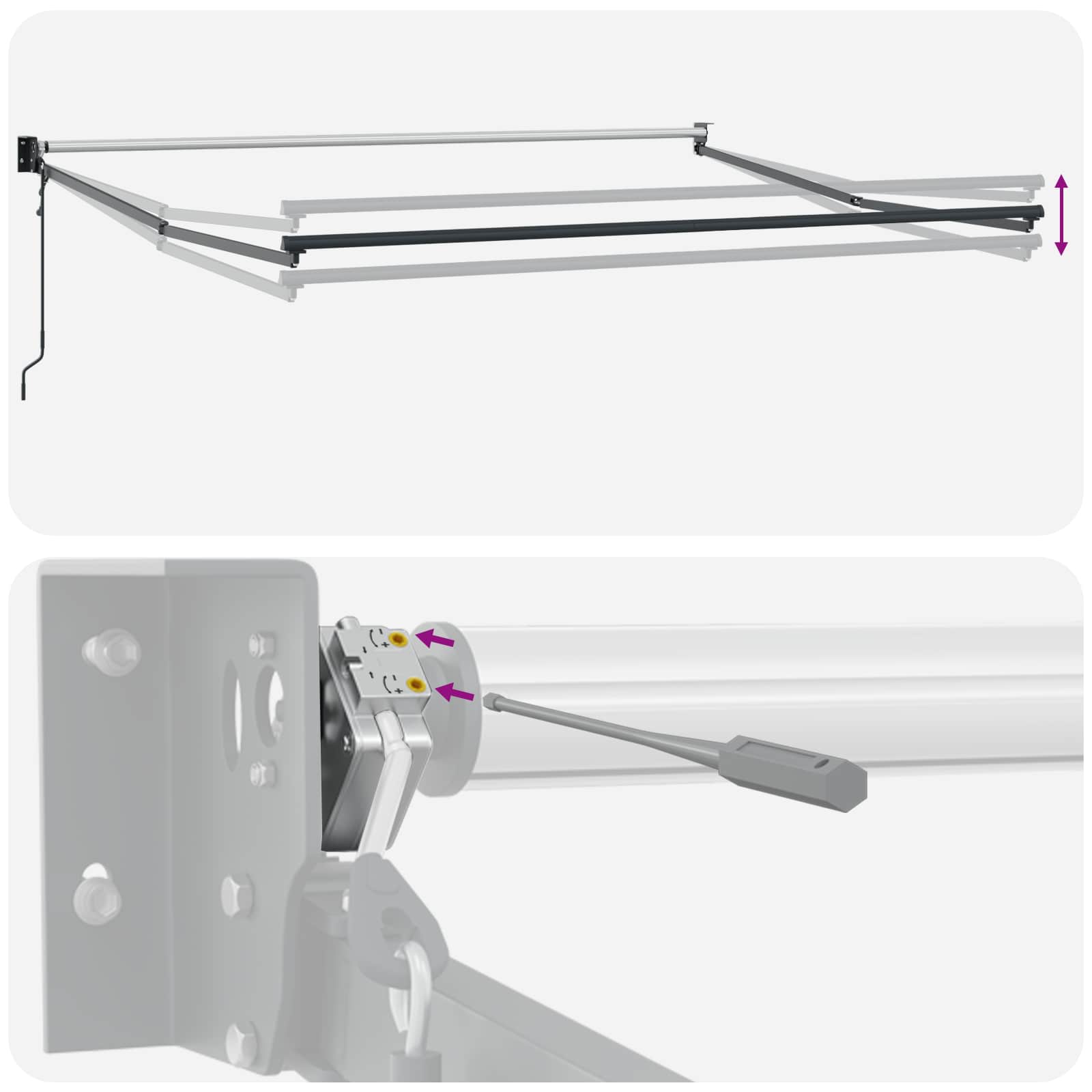 Nadstrešnica Pijesak 4 × 3 m Poliester i metal