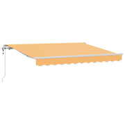 Povlačivi tende Pijesak 450 × 300 cm Tkanina i Aluminij