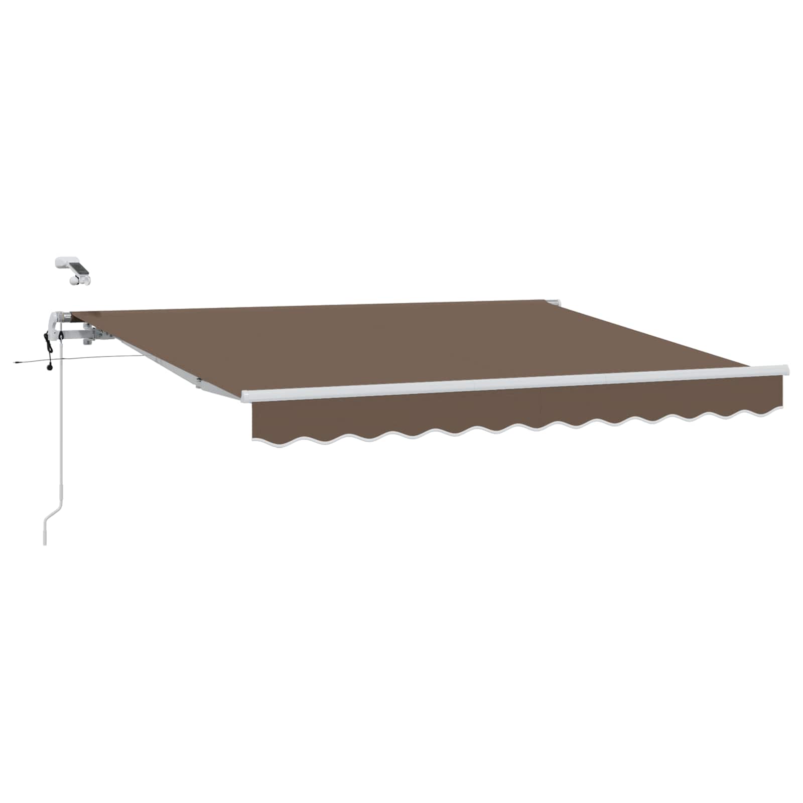 Povlačivi tende Sivosmeđa 450 × 300 cm Poliester