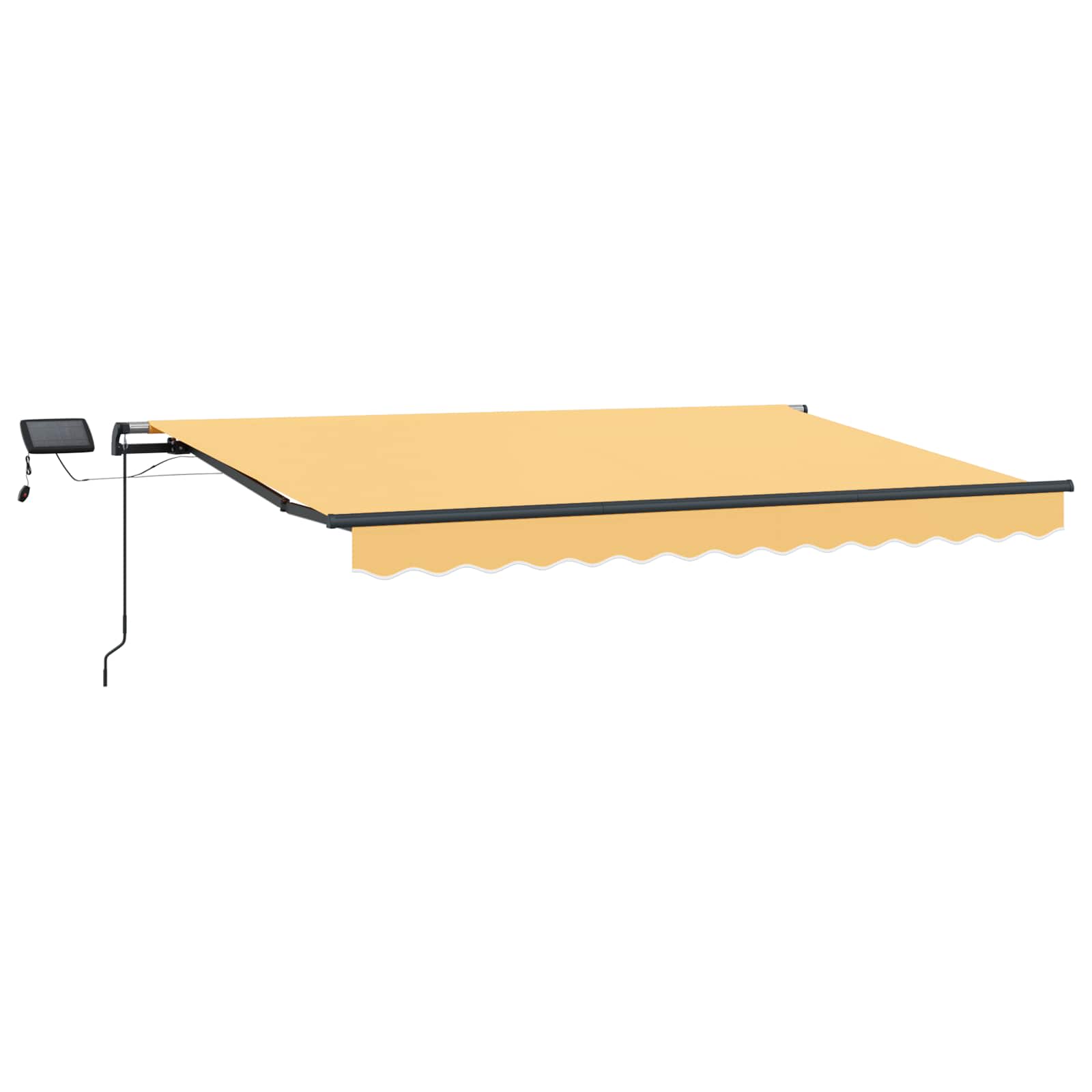 Povlačivi tende Pijesak 450 × 350 cm Tkanina i Aluminij