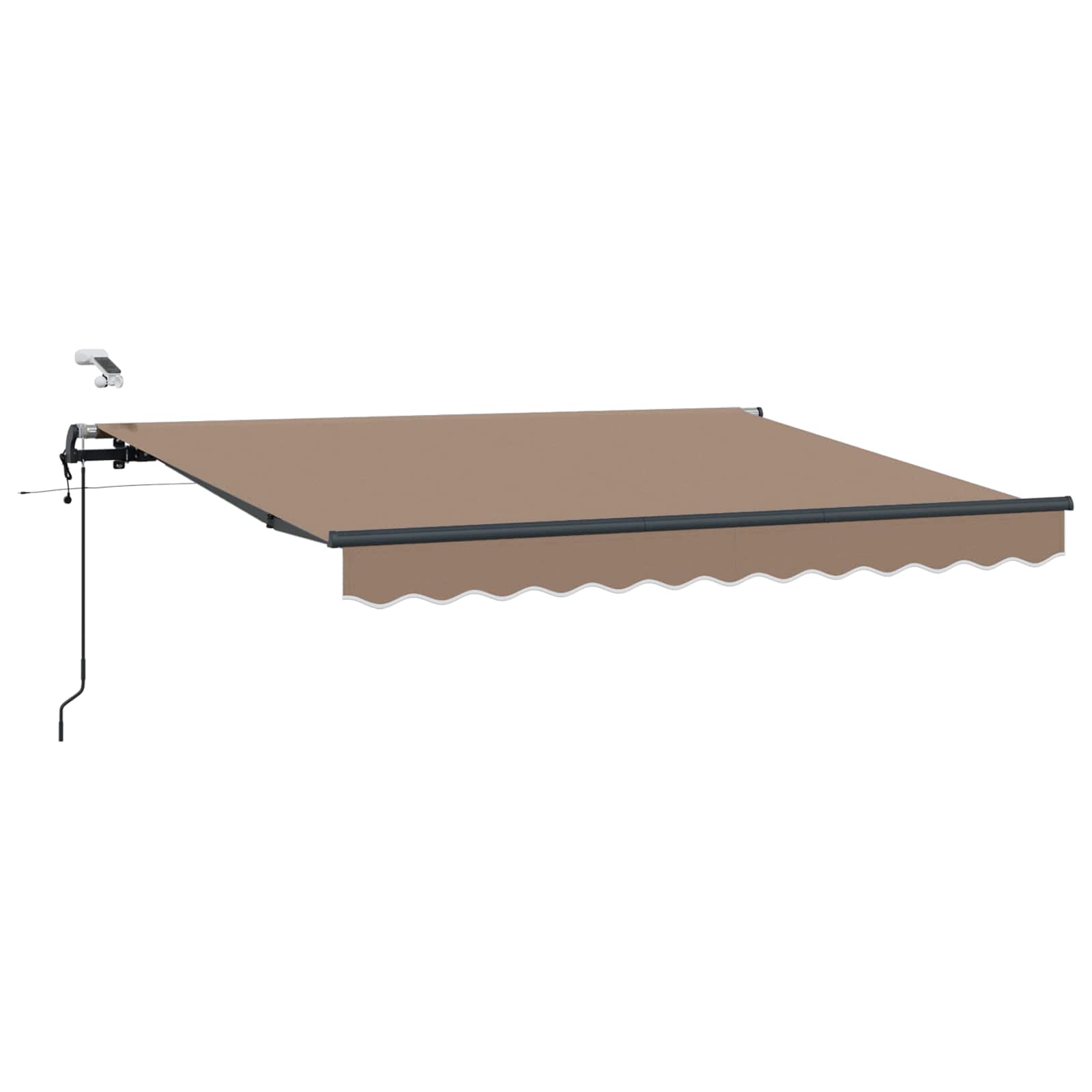 Povlačivi tende Sivosmeđa 450 × 350 cm Poliester