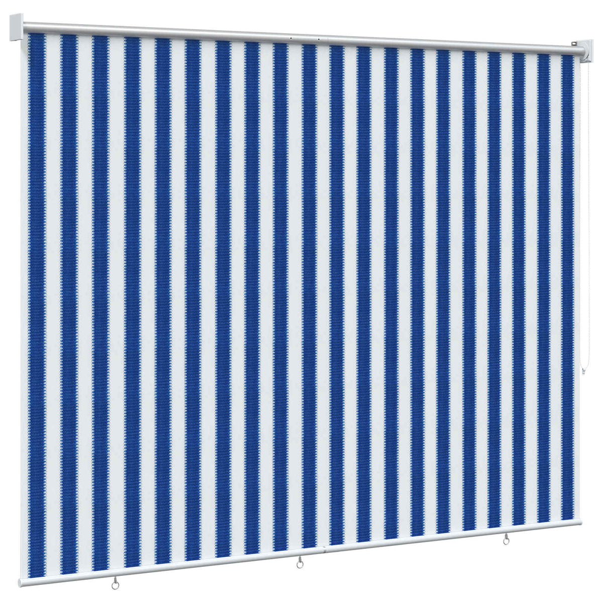 Vanjska roleta 90% blokada UV zraka Plava i bijela pruga 220 x 140 cm
