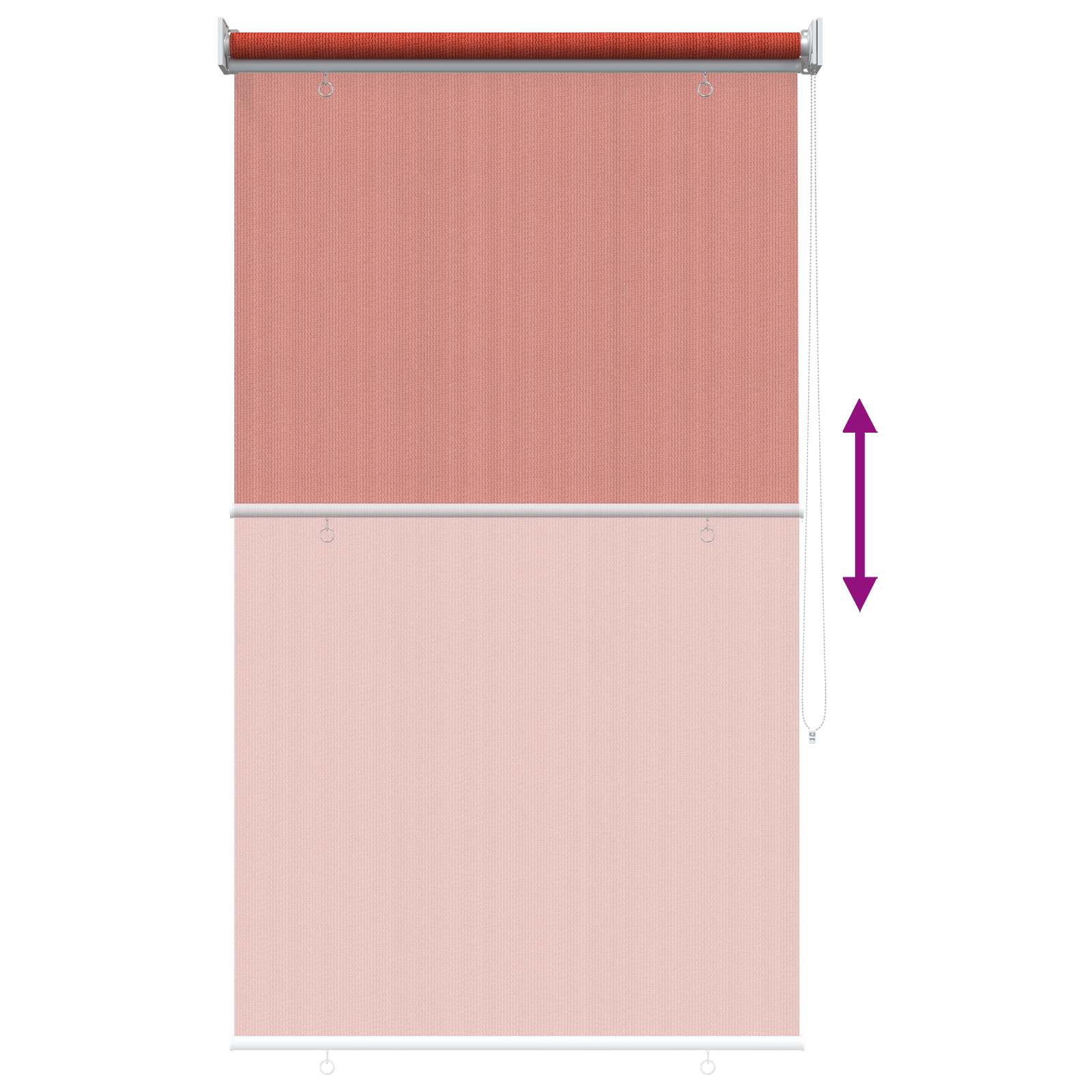 Vanjska roleta 90% blokada UV zraka Terrakota 100 x 140 cm HDPE