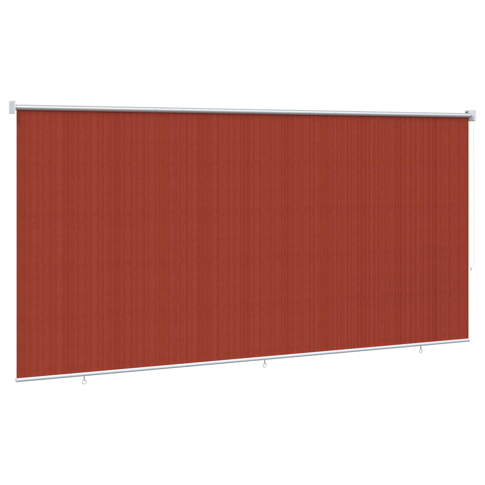 Vanjska roleta 90% blokada UV zraka Terrakota 350 x 230 cm HDPE