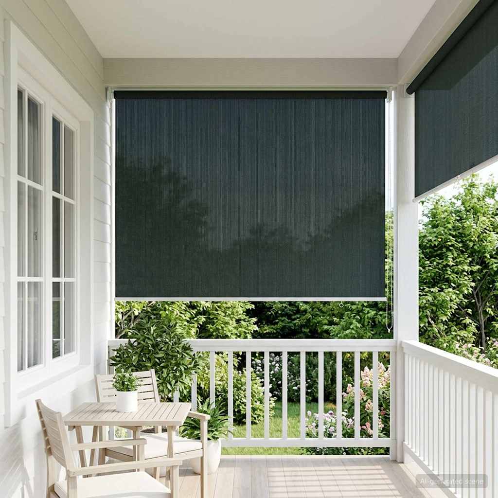 Vanjska roleta 90% blokada UV zraka Tamnozelena 140 x 140 cm