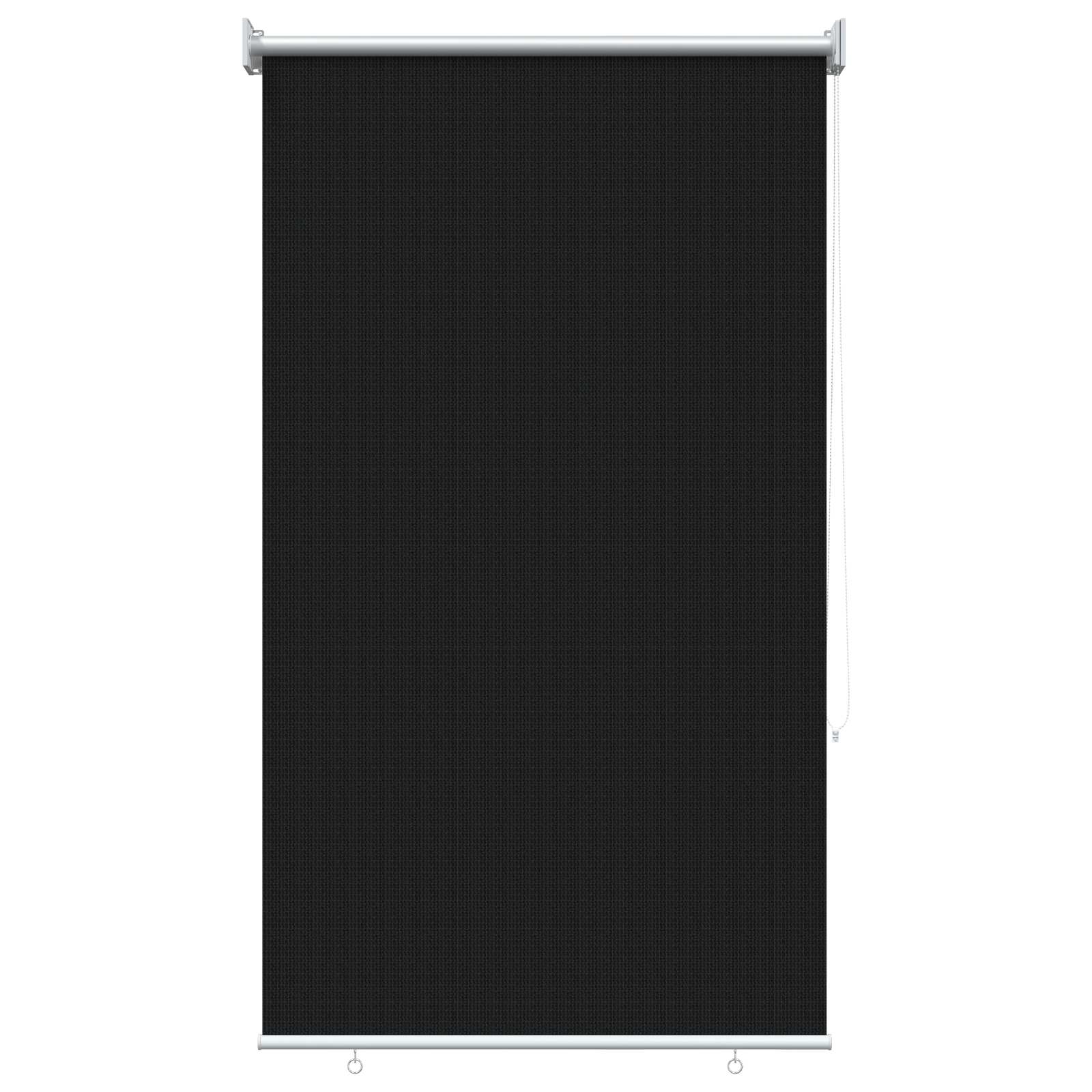Vanjska roleta 90% blokada UV zraka Crna 80 x 230 cm HDPE