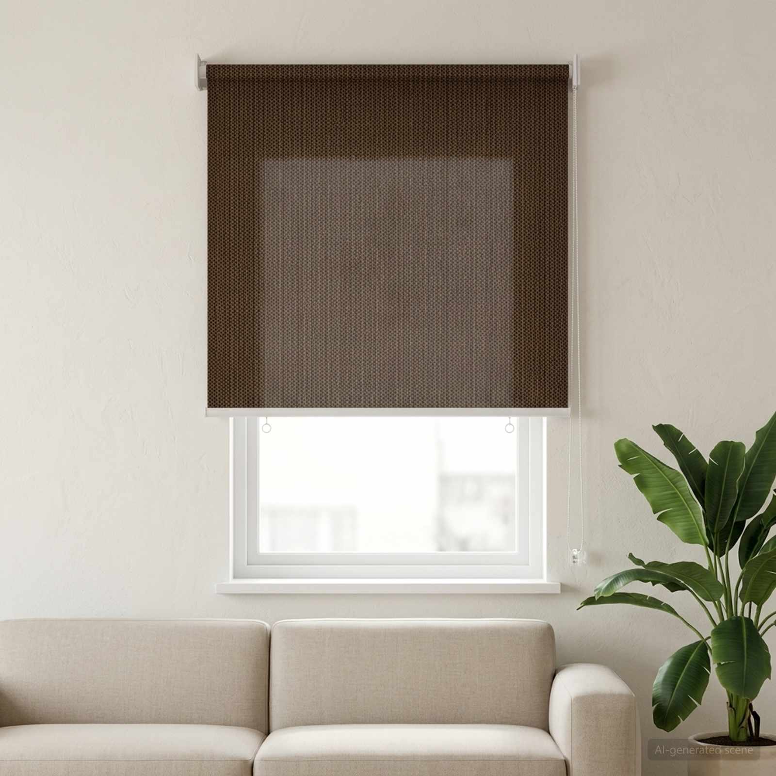 Vanjska roleta 90% blokada UV zraka Smeđa 60 x 140 cm HDPE
