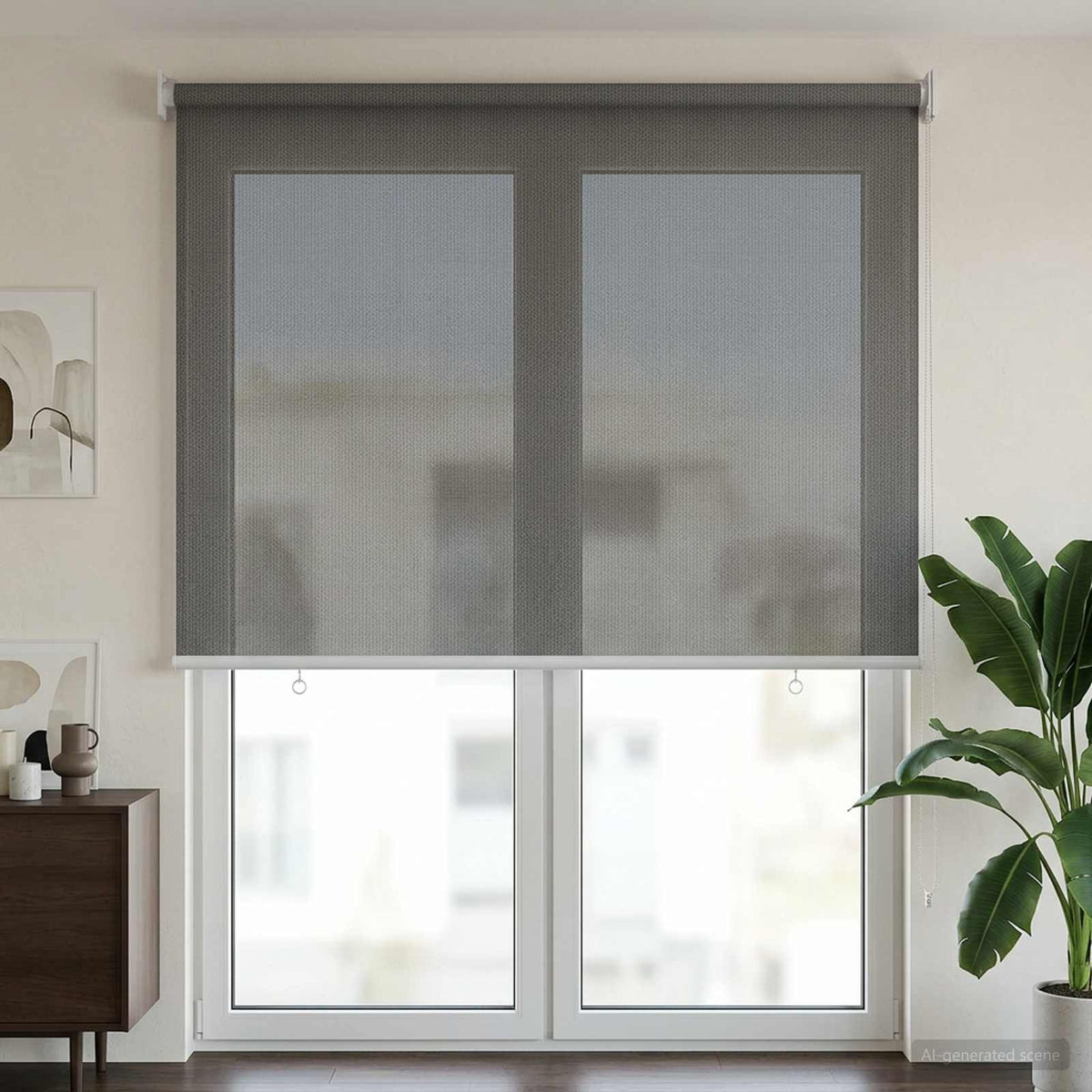 Vanjska roleta 90% blokada UV zraka Svjetlosiva 60 x 230 cm