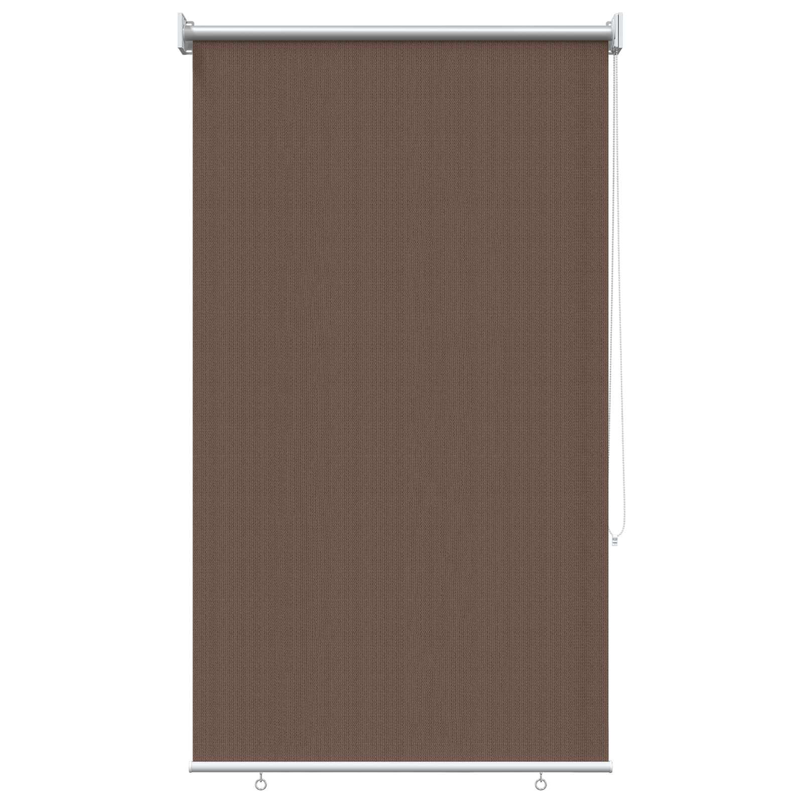 Vanjska roleta 90% blokada UV zraka Sivosmeđa 100 x 140 cm HDPE