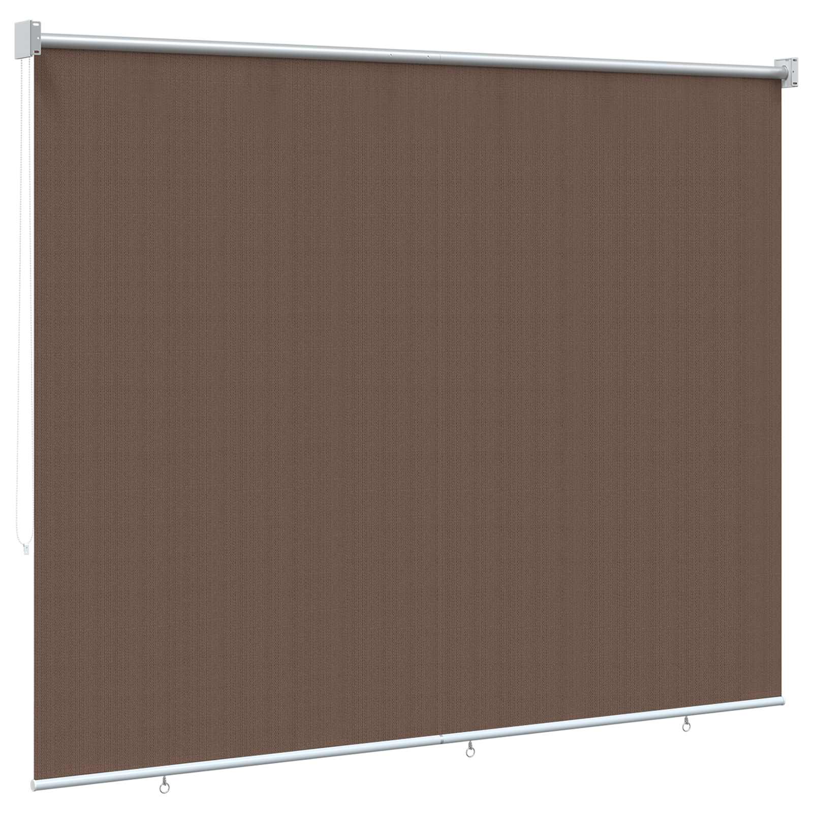 Vanjska roleta 90% blokada UV zraka Sivosmeđa 160 x 140 cm HDPE