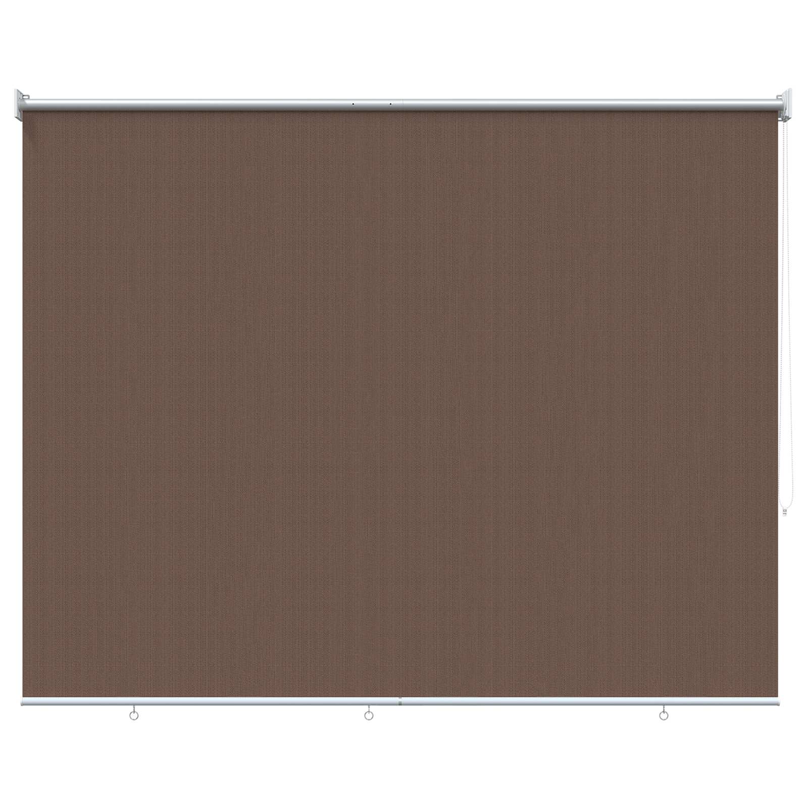 Vanjska roleta 90% blokada UV zraka Sivosmeđa 160 x 140 cm HDPE