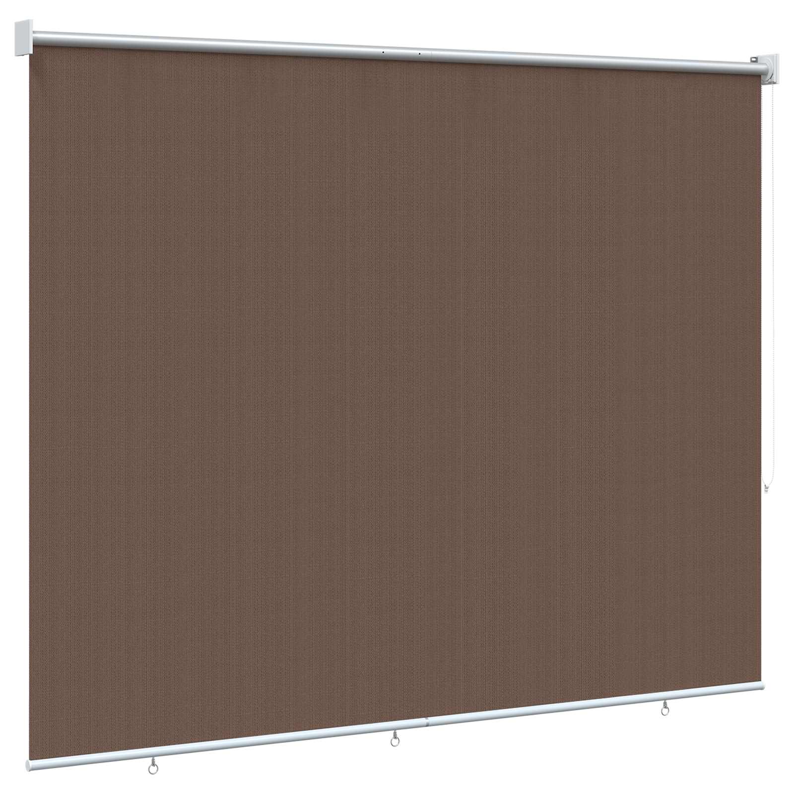 Vanjska roleta 90% blokada UV zraka Sivosmeđa 220 x 140 cm HDPE
