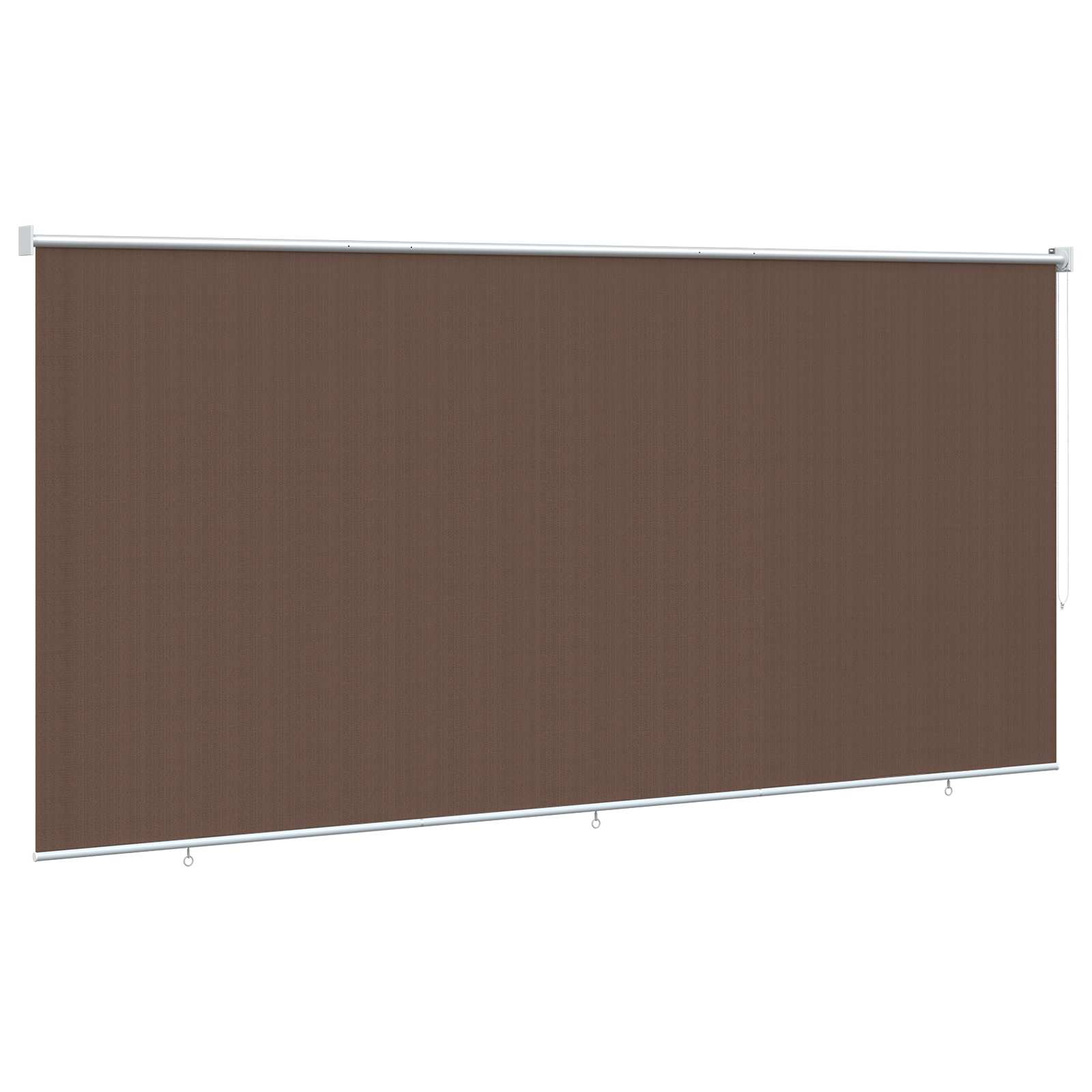 Vanjska roleta 90% blokada UV zraka Sivosmeđa 350 x 230 cm HDPE