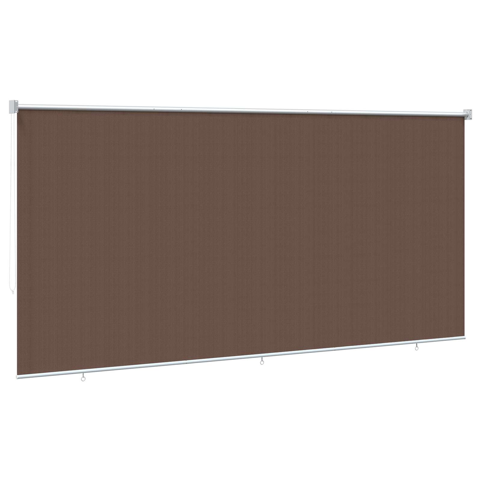 Vanjska roleta 90% blokada UV zraka Sivosmeđa 350 x 230 cm HDPE