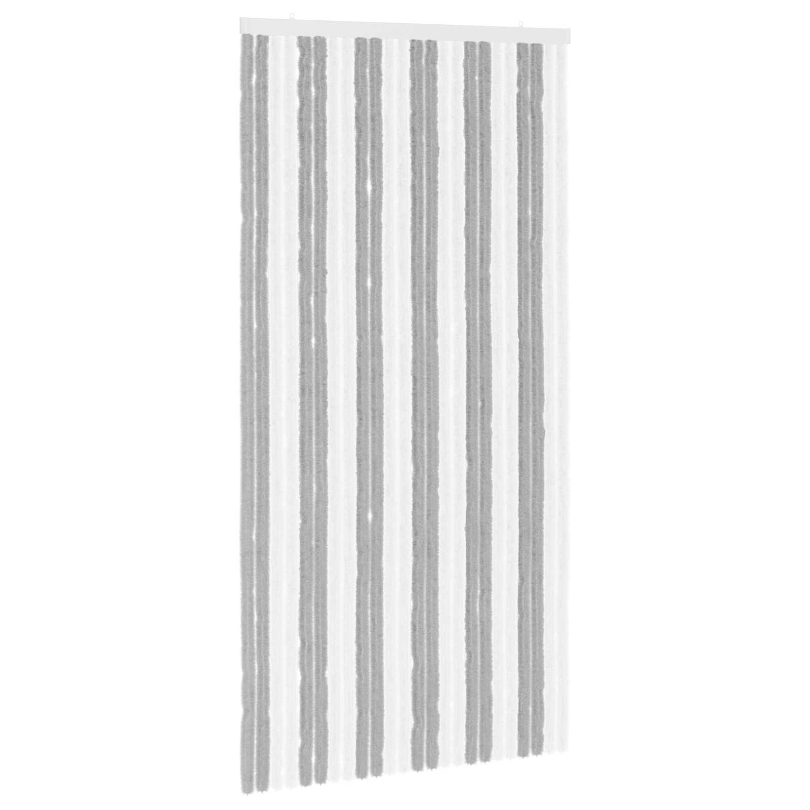 Zavjesa protiv insekata Chenille Siva i bijela 100 x 200 cm