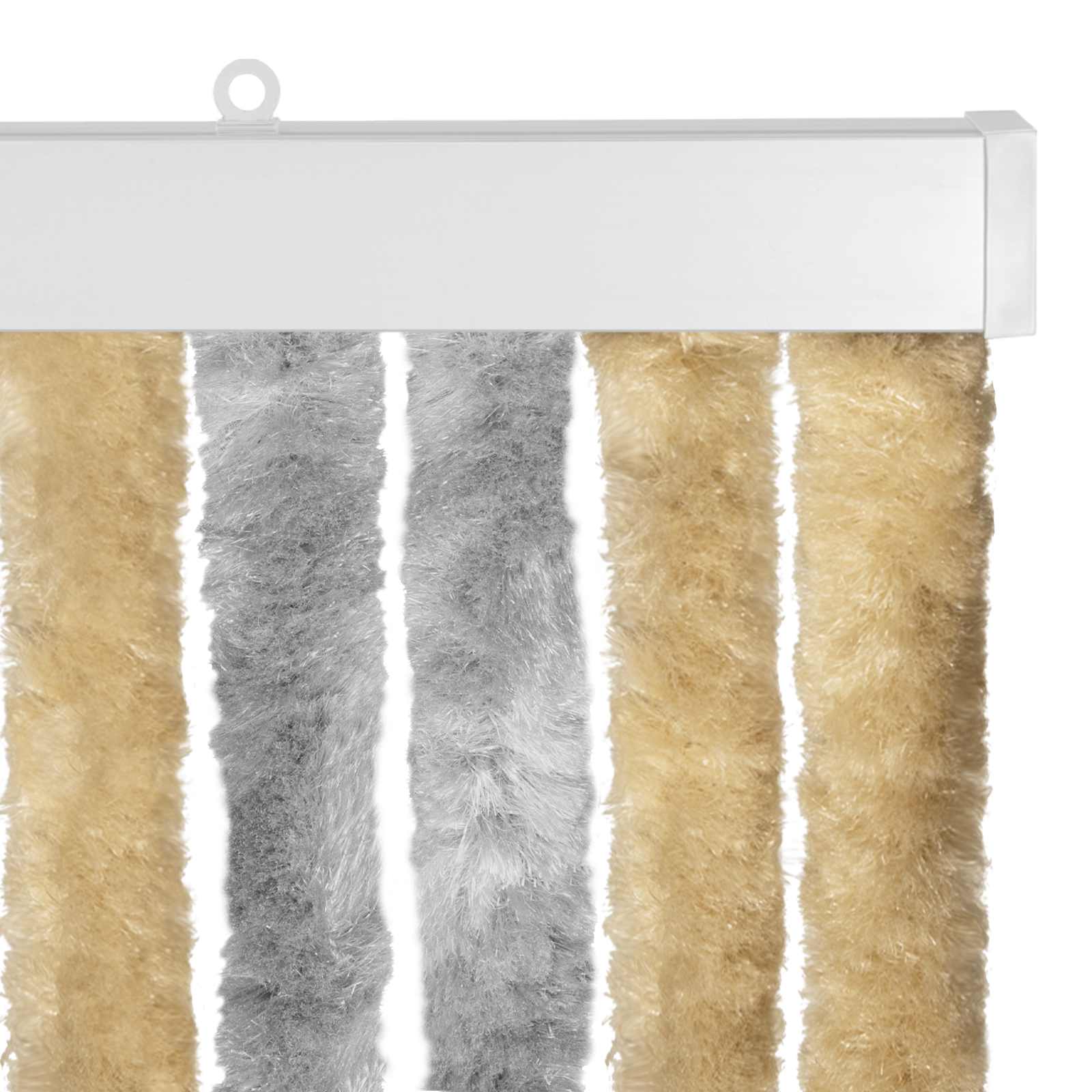 Zavjesa protiv insekata Chenille Siva i bež 100 x 200 cm